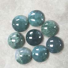 14MM ROUND CABOCHON MOSS AGATE(8PCS/BAG)